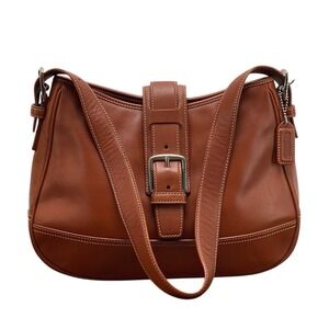 Vintage Coach Hamptons Leather Large Hobo 7583 Acorn Leather Shoulder Bag